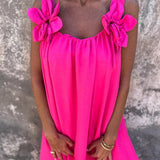 Stacey™ - Vestido floral con escote en U
