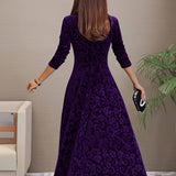 Nancy | Vestido de fiesta de terciopelo lujoso