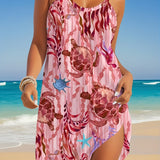 Haley™ - Vestido tropical estampado con tirantes