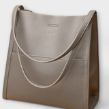 Neva | Bolsa de Hombro Texturizada con Bolsillo Frontal Estructurado para Mujeres