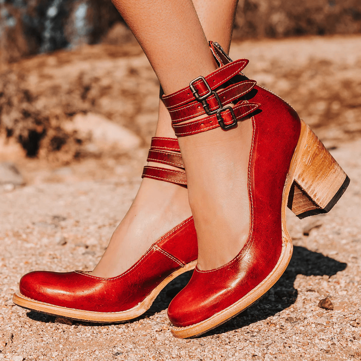 Ginevra™ | Zapatos de tacón alto con suelas gruesas y múltiples correas