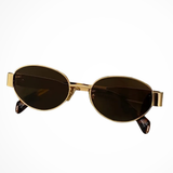 Clarabelle | Gafas de sol ovaladas de metal para mujeres