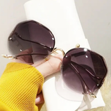Emmeline | Gafas de sol de gran tamaño sin montura para mujer