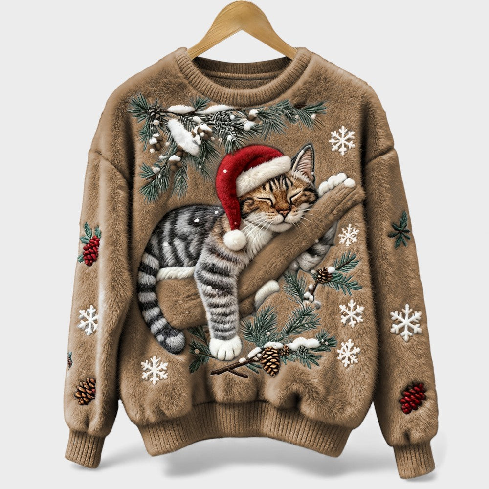Carolina™ | Suéter Navideño de Gato