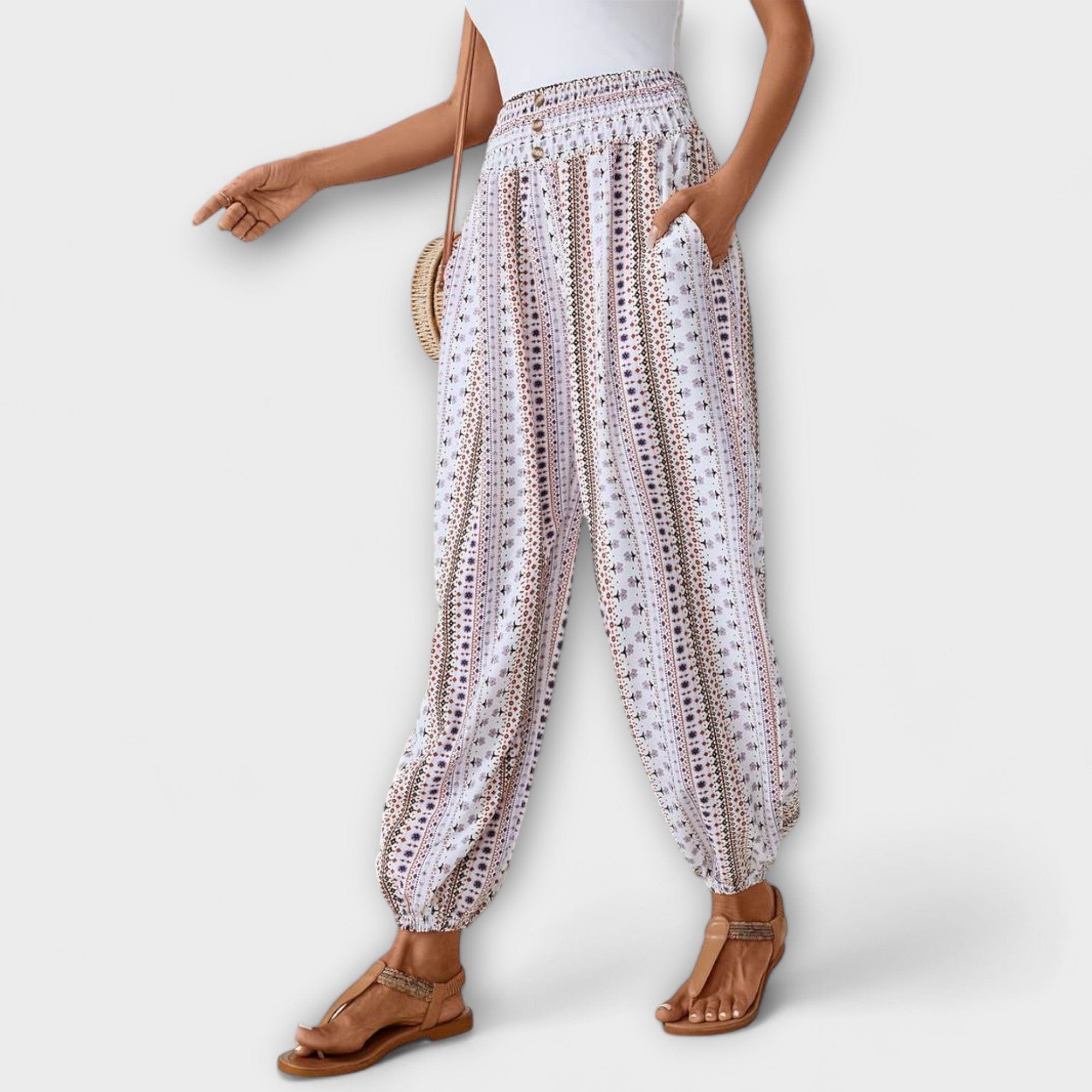 Scarlett | Pantalones con estampado étnico