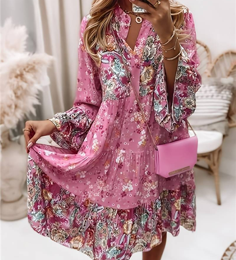 Ashley™ - Vestido boho estampado