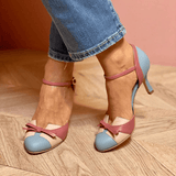 Bellarosa | Sandalias de colores con nudo y tiras, con punta redonda
