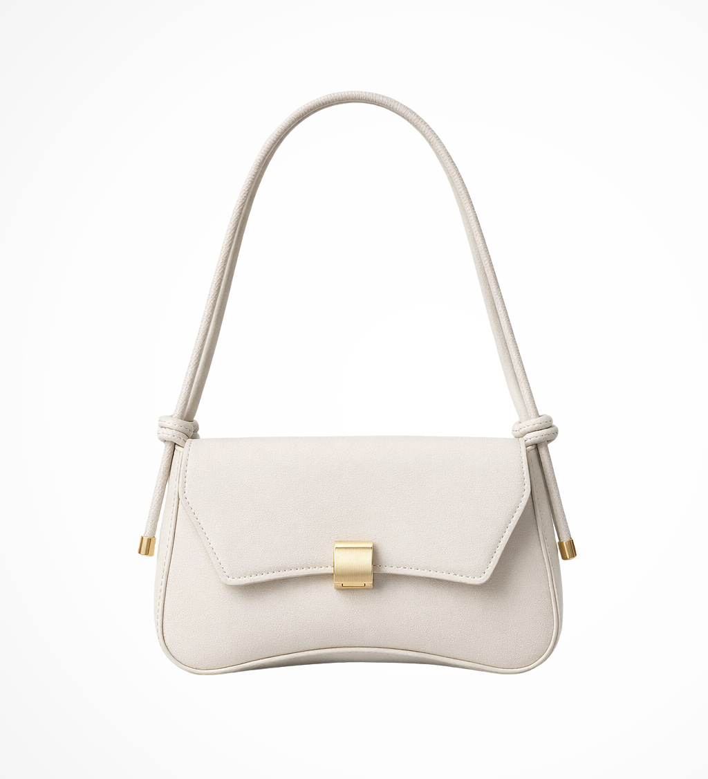Maravelle | Bolso de Hombro Minimalista para Mujer con Cierre Dorado