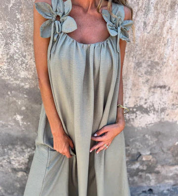 Stacey™ - Vestido floral con escote en U