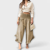 Jaya | Pantalones cómodos con pliegues modernos de tejidos naturales