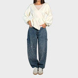 Valerie | Jeans holgados con un sutil brillo