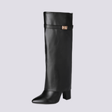 Jacqueline - Botas Estilosas com Salto Bloco