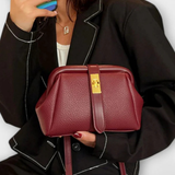 Joanna | Bolso Cruzado Mini Estructurado para Mujer con Asa Superior y Cierre Dorado