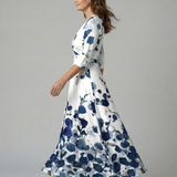 Andrea™ | Vestido Midi con Escote Cruzado