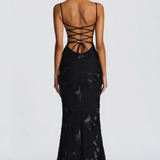 Anastasia | Corsé bordado de flores para mujer con tirantes, vestido maxi para bodas