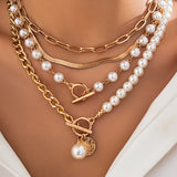 Laura | Collar de perlas redondas