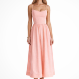 Aurevia | Vestido midi de invitada de boda estilo Ascot para mujer