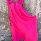 Stacey™ - Vestido floral con escote en U