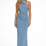 Imogen | Vestido Maxi de Una Sola Manga para Invitadas de Boda y Fiestas de Jardín
