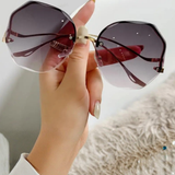 Emmeline | Gafas de sol de gran tamaño sin montura para mujer