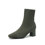 Elisha - Botas casuais quentes com salto para mulheres