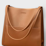 Neva | Bolsa de Hombro Texturizada con Bolsillo Frontal Estructurado para Mujeres