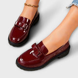 Eda | Mocasines de ante para mujeres con lazos naturales