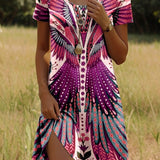 Mabel™ - Vestido de verano moderno con estampado étnico