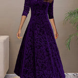 Nancy | Vestido de fiesta de terciopelo lujoso