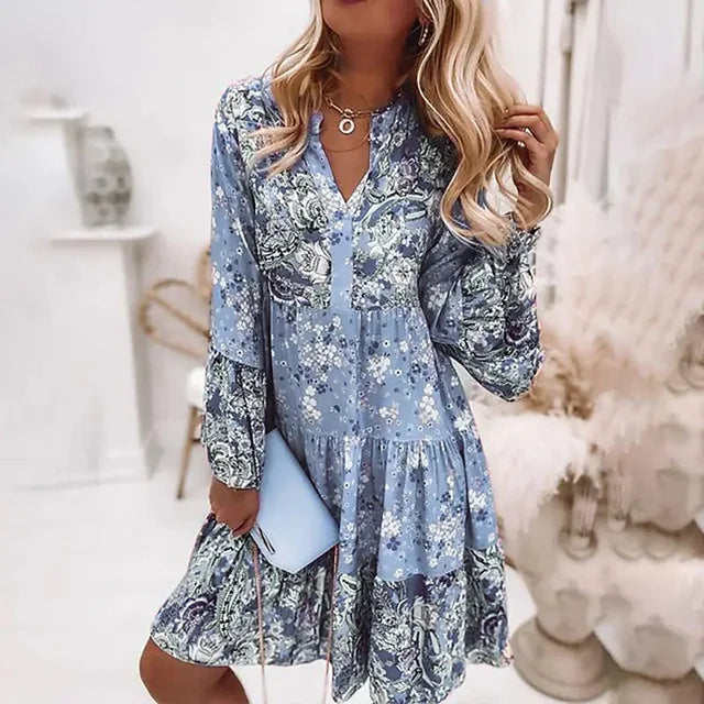 Ashley™ - Vestido boho estampado