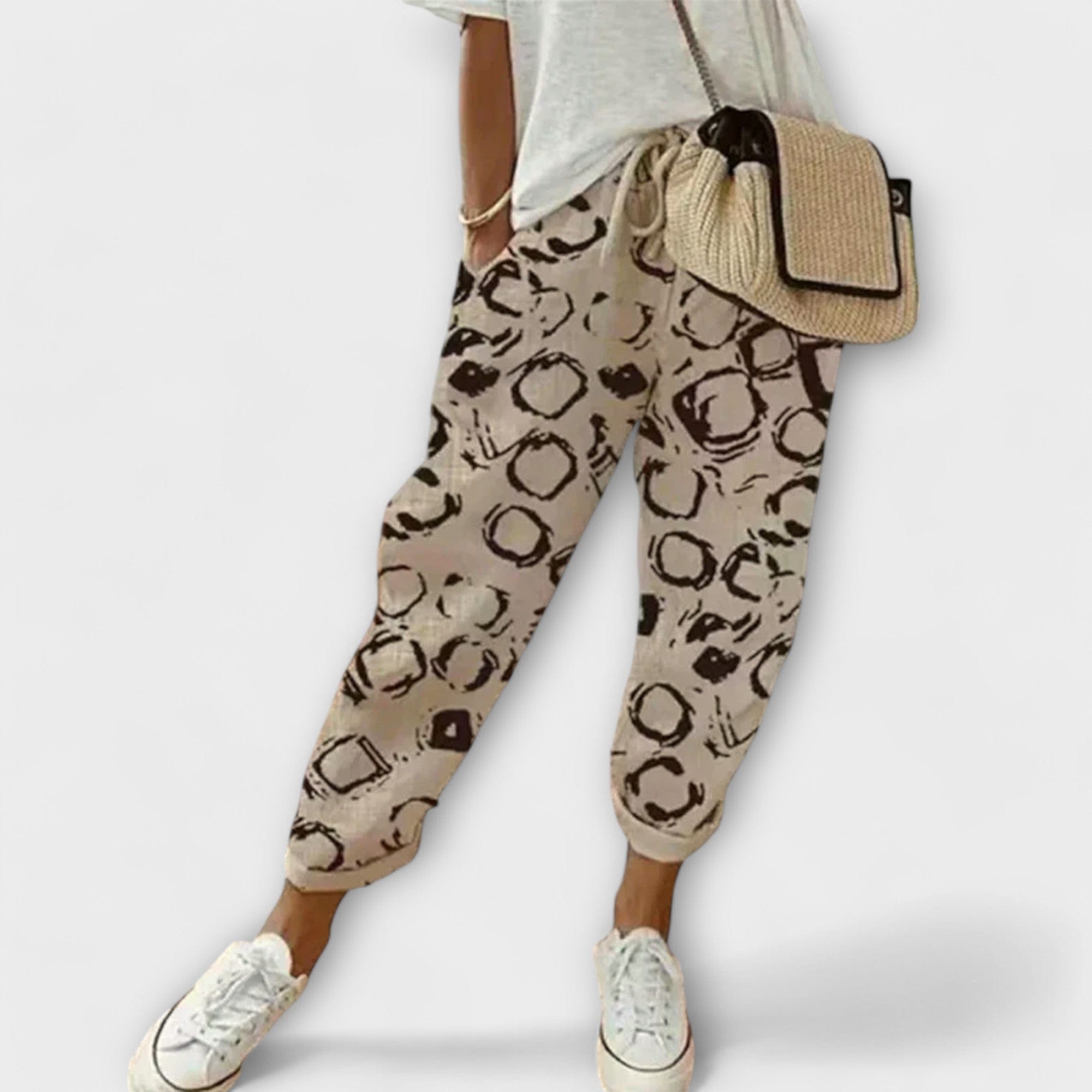Burga | Pantalones cómodos de algodón y lino