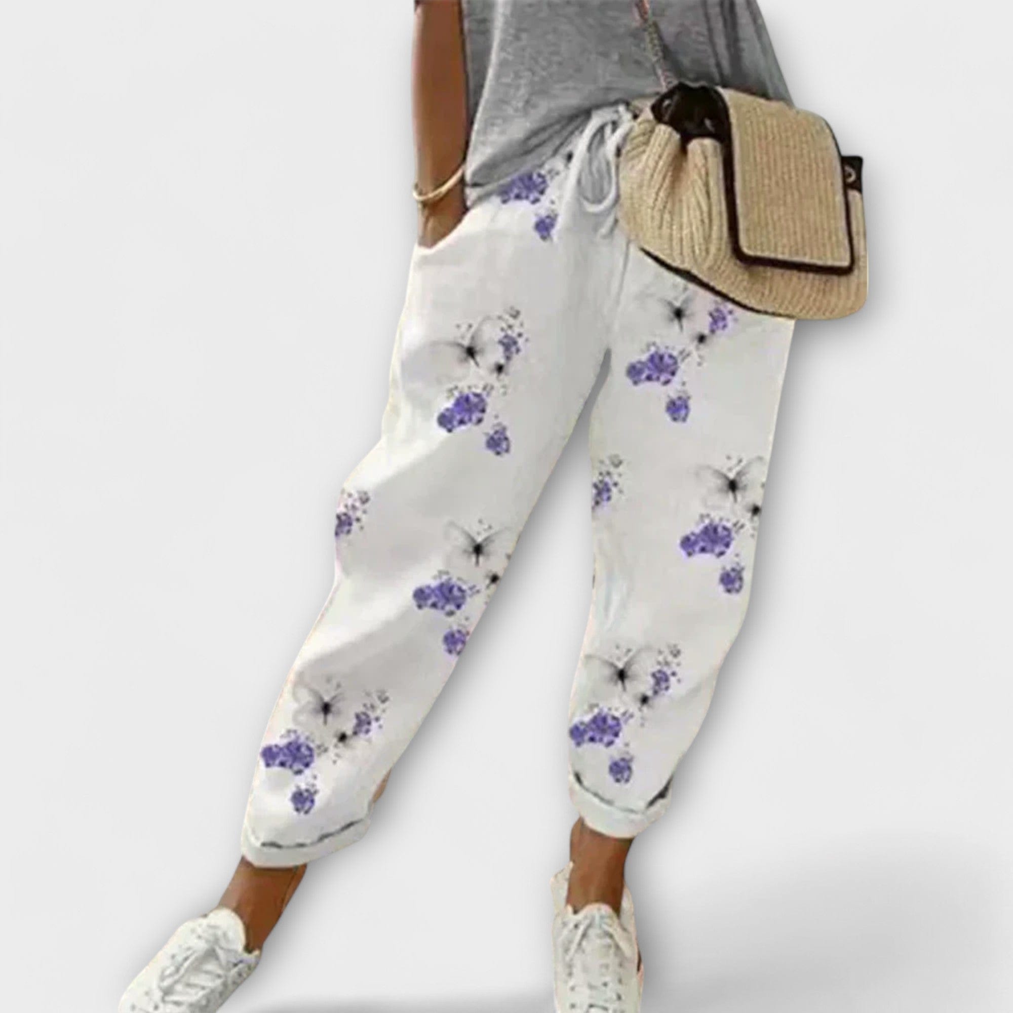 Burga | Pantalones cómodos de algodón y lino