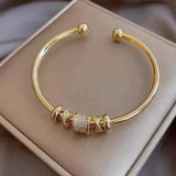 Lux | Pulsera ajustable elegante – estilo dorado audaz