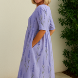Eliza | Vestido midi casual - estilo sin costuras, confort diario