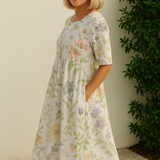 Eliza | Vestido midi casual - estilo sin costuras, confort diario