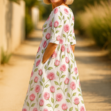Eliza | Vestido midi casual - estilo sin costuras, confort diario