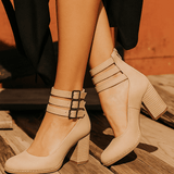 Ginevra™ | Zapatos de tacón alto con suelas gruesas y múltiples correas