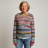 Christina | Jersey de punto vintage con motivo de isla