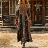 Vestido casual de inspiración vintage con mangas largas