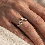 Bowie™ | Anillo de plata divertido