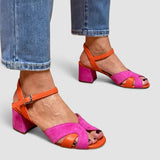 Lorette | Zapatos de tacón alto cómodos en combinación de colores