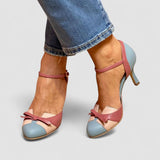 Bellarosa | Sandalias de colores con nudo y tiras, con punta redonda