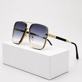 Barlow | Gafas de Sol Aviador Retro con Montura Dorada y Lentes Gradientes UV400
