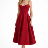 Junio | Vestido midi de corsé para invitadas de boda