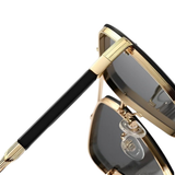 Barlow | Gafas de Sol Aviador Retro con Montura Dorada y Lentes Gradientes UV400