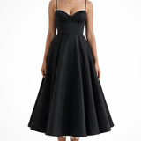 Junio | Vestido midi de corsé para invitadas de boda