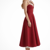 Junio | Vestido midi de corsé para invitadas de boda