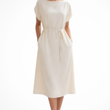 Waverly | Vestido de invitada de boda con manga batwing y cinturilla