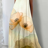Mabel | Vestido maxi de verano sin mangas con estampado floral para mujeres