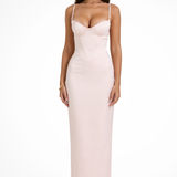 Mirabel | Vestido Maxi de Novia con Corsé y Encaje para Mujer
